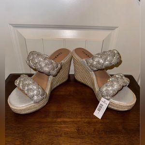 Torrid Braided Espadrille
Platform Wedge - Size 7 WW -
NWT